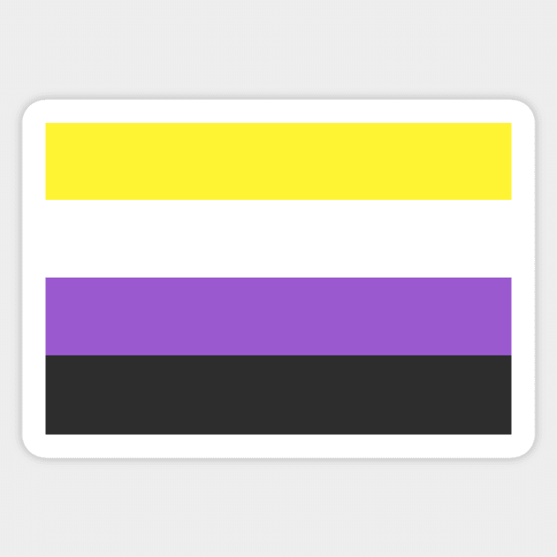 nonbinary pride Sticker by hangryyeena